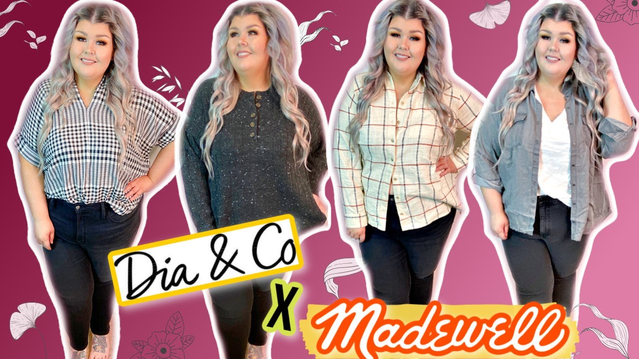 DIA & CO X MADEWELL PLUS SIZE TRY ON HAUL | THESE JEANS ARE SO GOOD!