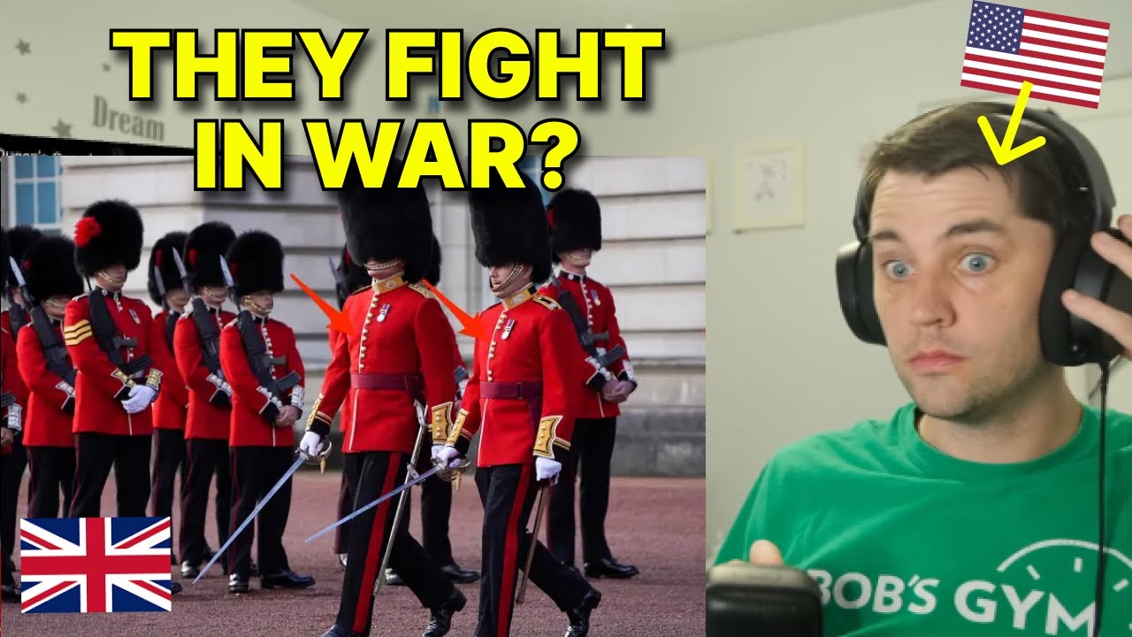 American reacts to The Queen's Guard