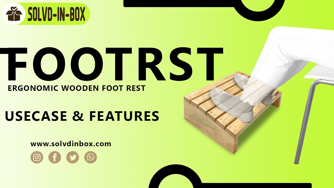 Wooden Foot Rest Under Desk  Functions &Features | Footrst