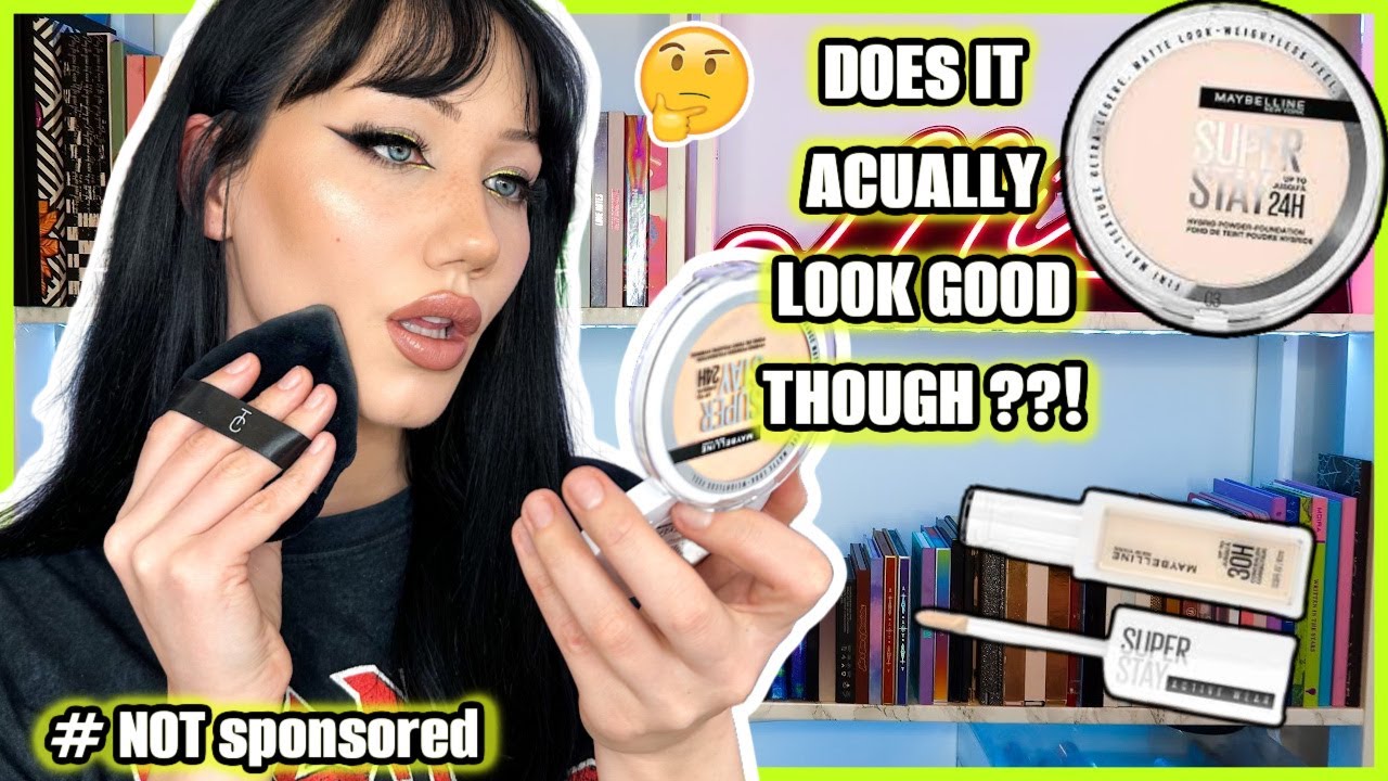 TESTING THE TIKTOK VIRAL MAYBELLINE POWDER FOUNDATION & WEAR TEST | MAKEMEUPMISSA