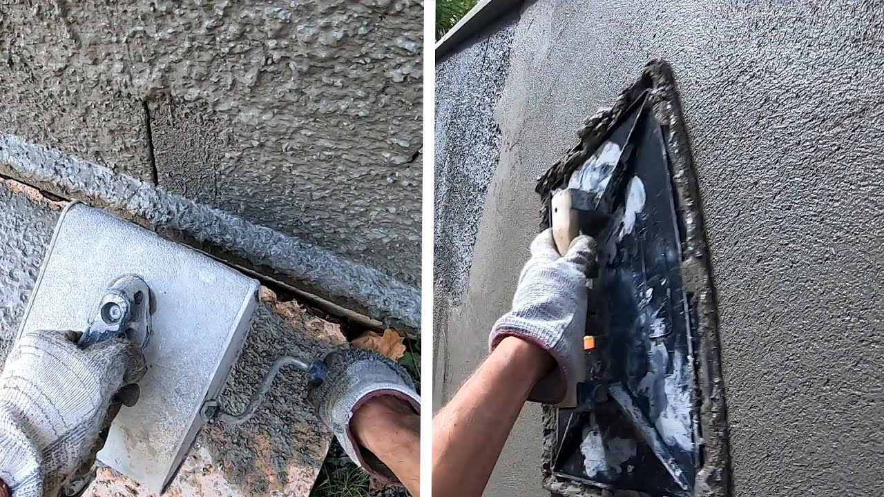 Plastering Techniques - Como enlucir - Cr&eacute;pir un mur en parpaing 🏡