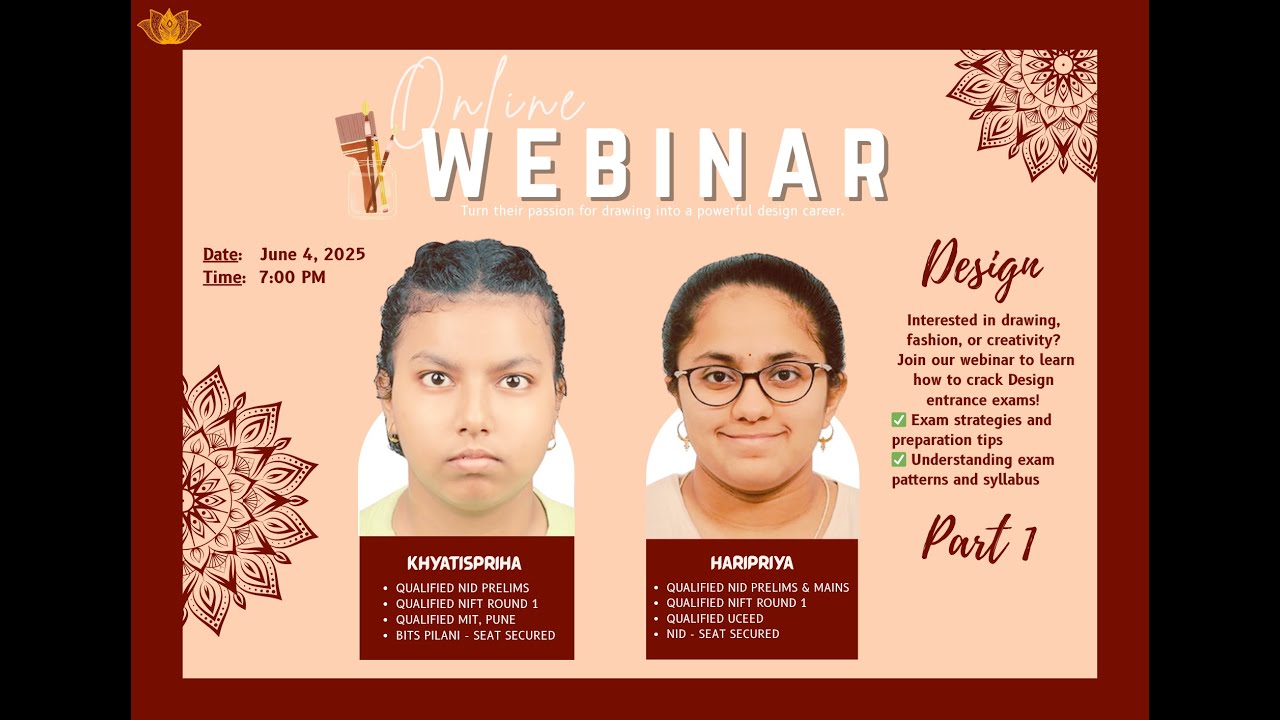 Design Careers Webinar for Students | NID, NIFT, UCEED | Career Roles & Strategy | HarysGlee | PART1