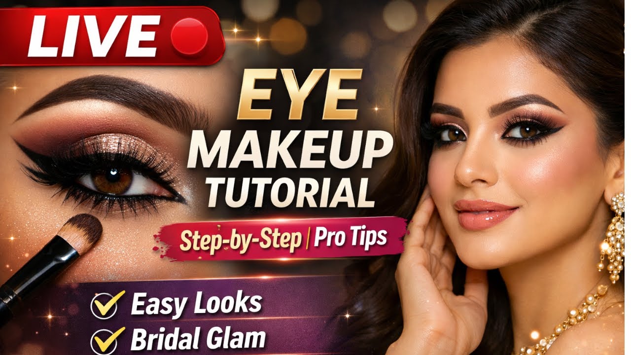 Best Eye Makeup Tutorials LIVE 🔴 | Step-by-Step Eye Makeup for Beginners | Easy & Pro Tips