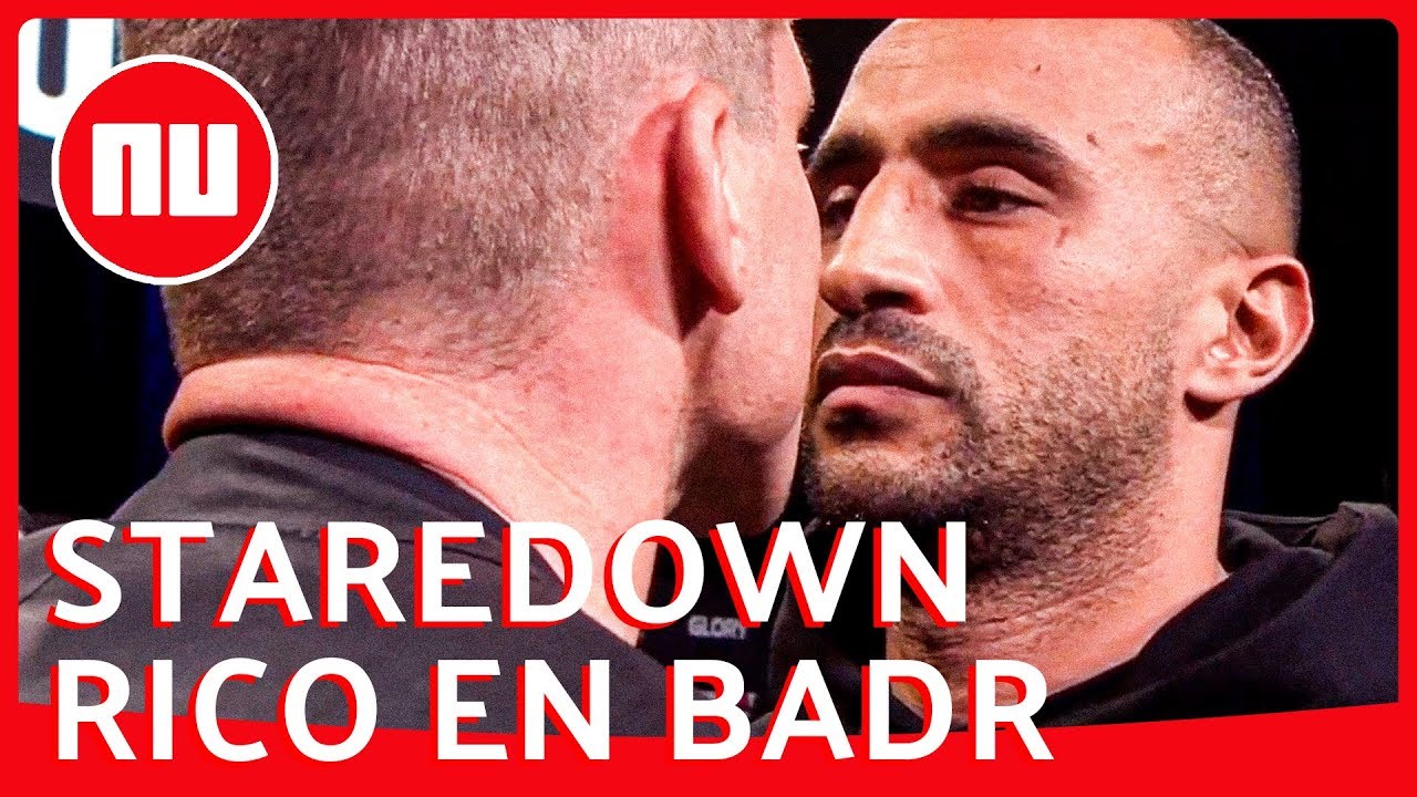 Kemphanen Rico Verhoeven en Badr Hari ruziën op persconferentie | NU.nl