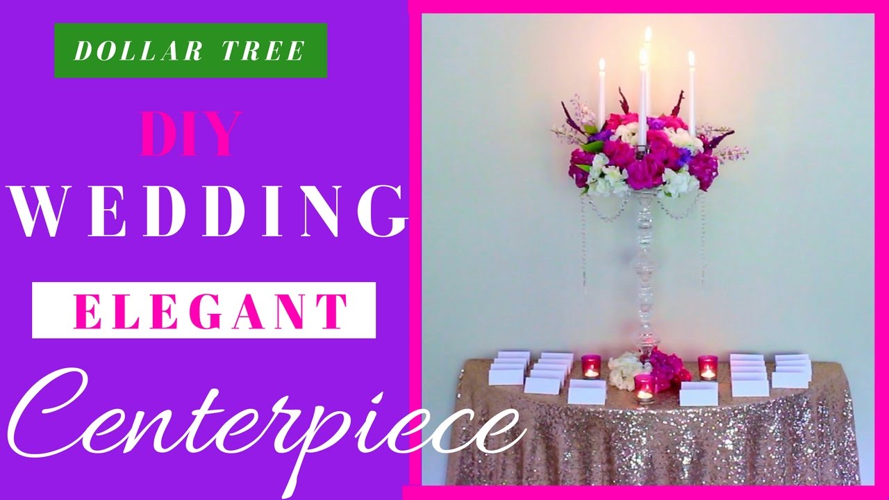 DIY Wedding Decoration Ideas | Dollar Tree Candelabra Centerpiece