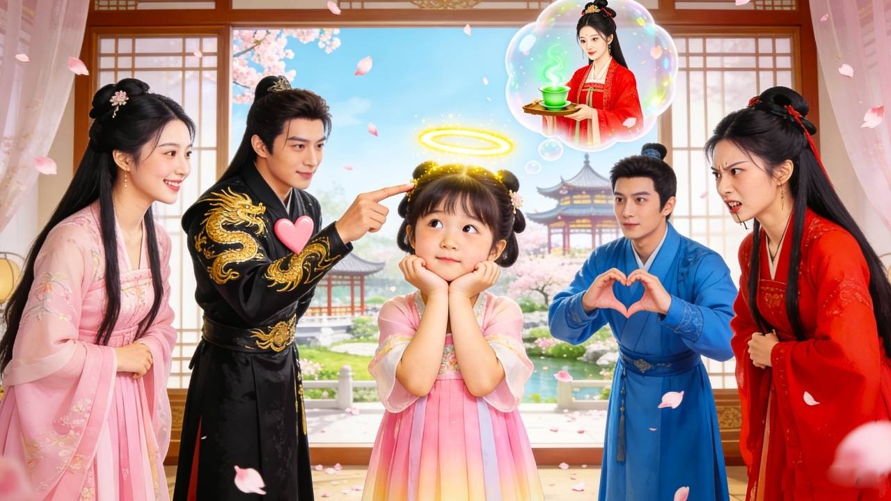 The 5-year-old real daughter is reborn! She foils plots, brings luck, and is loved by everyone!