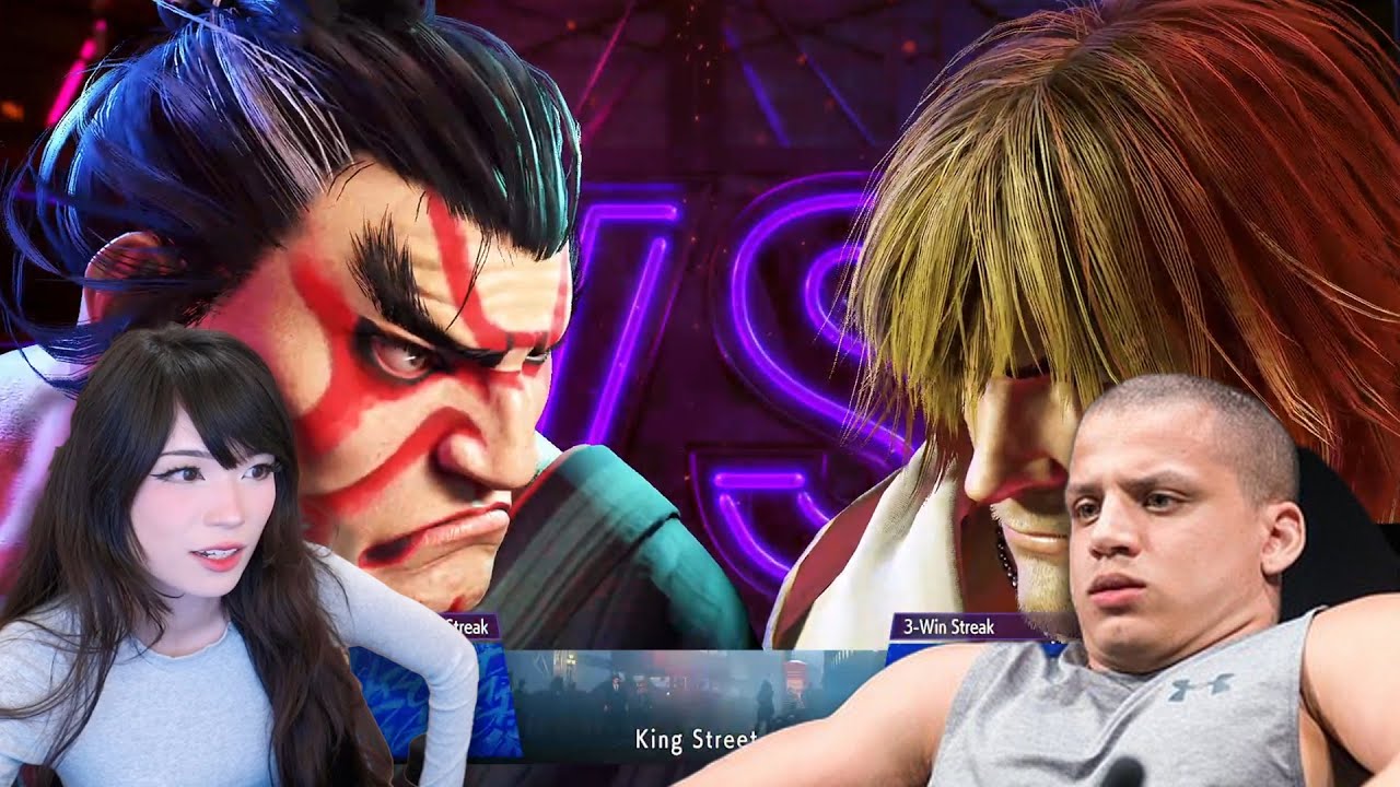 Emiru vs Tyler1 in street fighter 6
