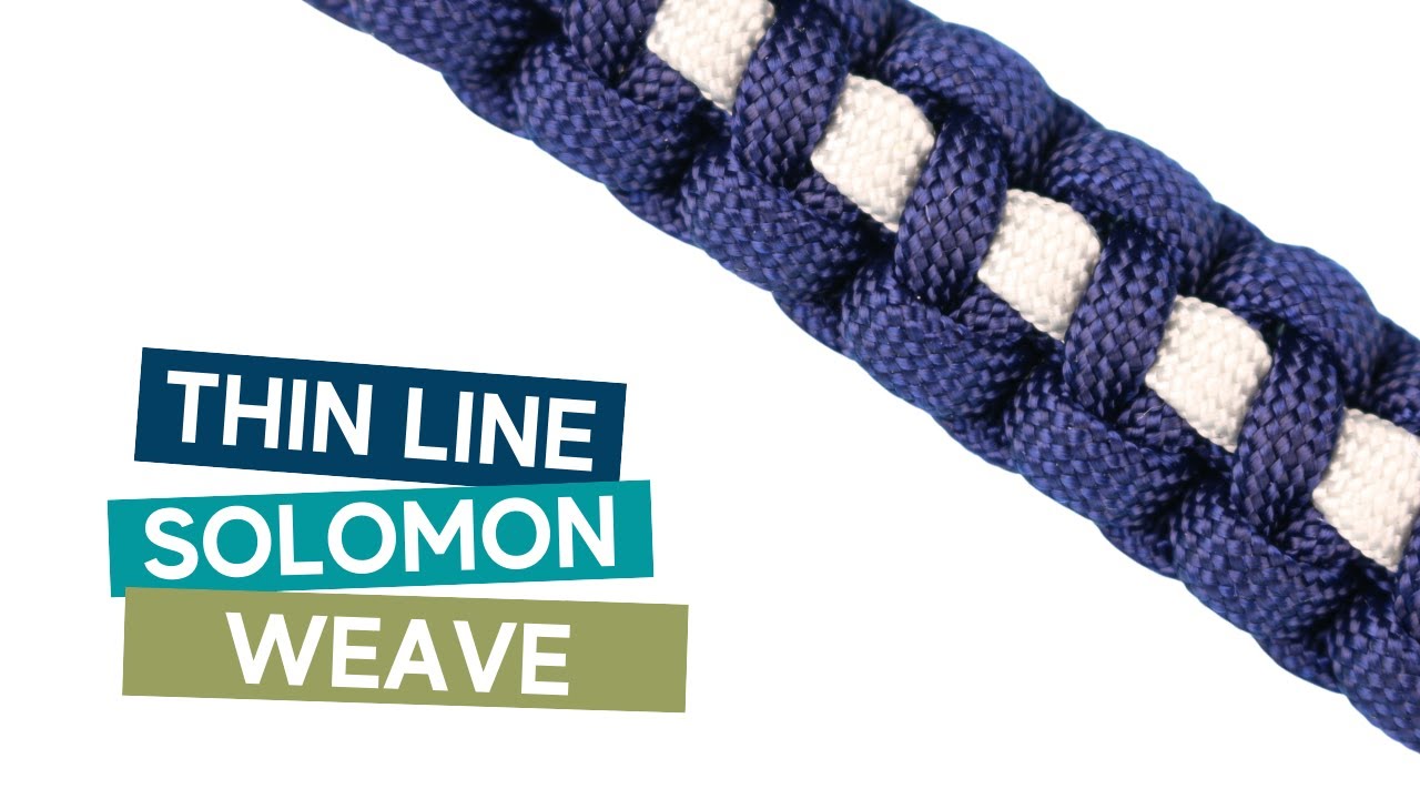 THIN LINE SOLOMON WEAVE PARACORD TUTORIAL