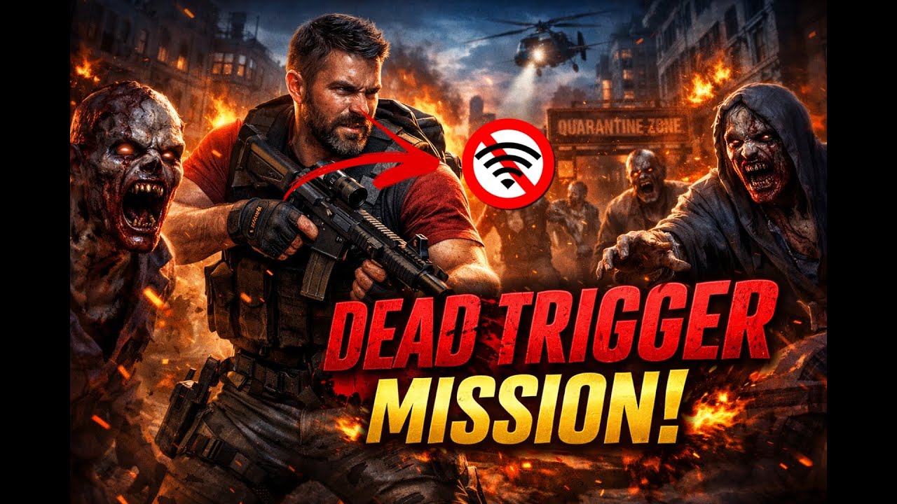 Dead Trigger Gameplay & Missions | New Zombie Survival 2026 offline Game🔫🔥
