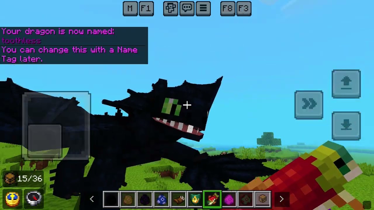 A little slight showcase of how to train your dragon Minecraft mod