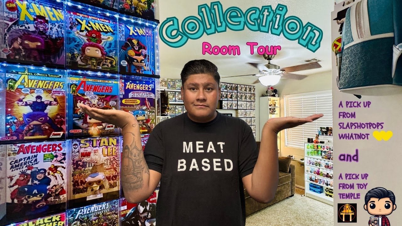 Full Room Tour! My Entire Funko & Collectibles Collection + Shoutout to @Slapshotpops  🔥🎉