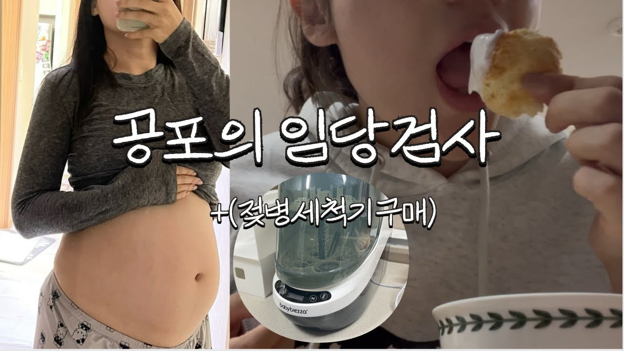 임신기록26~27주차]공포의임당검사😯!,브레짜젖병세척기구매, 배는커지고하루는느려지고 🤰