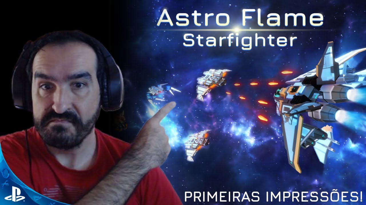 Astro Flame: Starfighter PS4 & PS5 - Gameplay desse lindo jogo de 