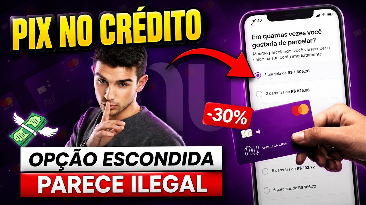 COMO FAZER UM PIX NO CR&Eacute;DITO NO NUBANK - SEM PERDER DINHEIRO!