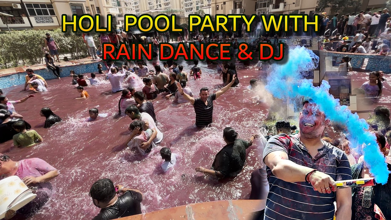 HOLI  POOL PARTY WITH RAIN DANCE & DJ