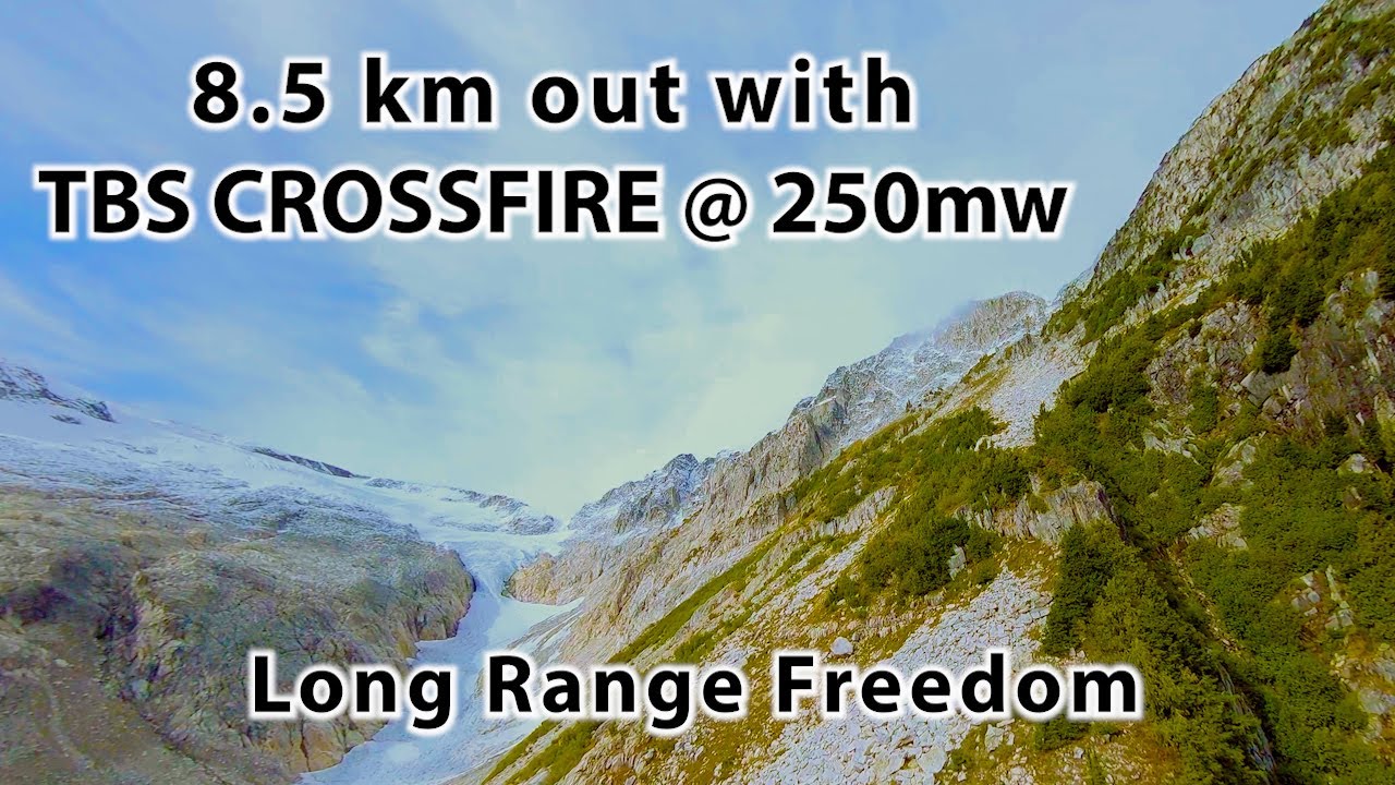Long Range Freedom With TBS CROSSFIRE : 8.5 km Out : 18.7 km Round Trip Long Range FPV