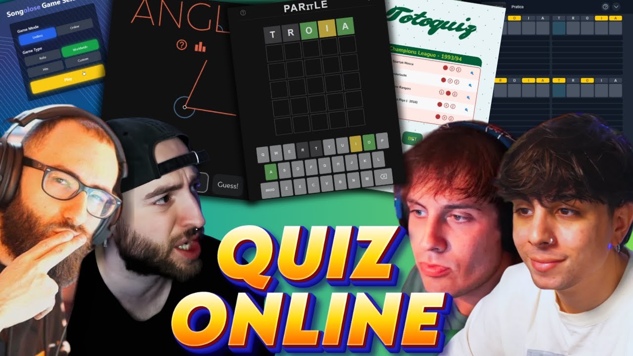 I MAESTRI dei QUIZ ONLINE | BLUR, MANUUXO, MARZA e PESH