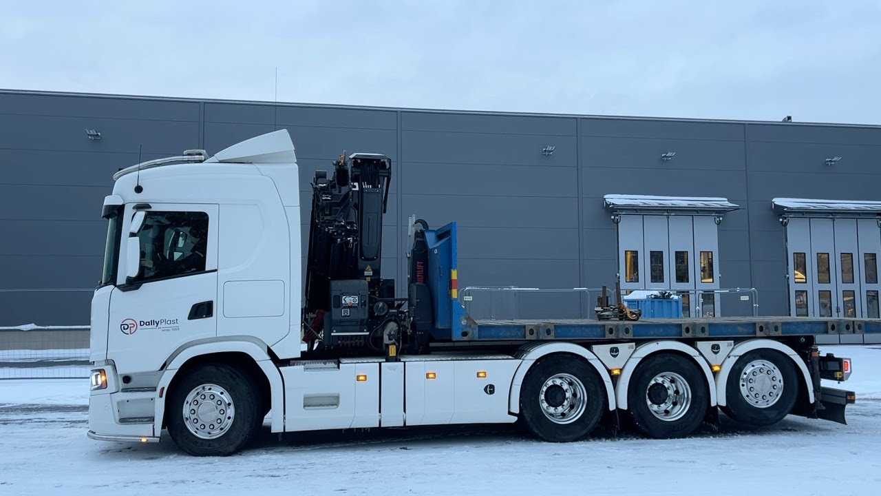 Köp Kranväxlare Scania G 500 med HIAB X-HIPRO 302 E-6 kran och HIAB växlare 21T på Klaravik