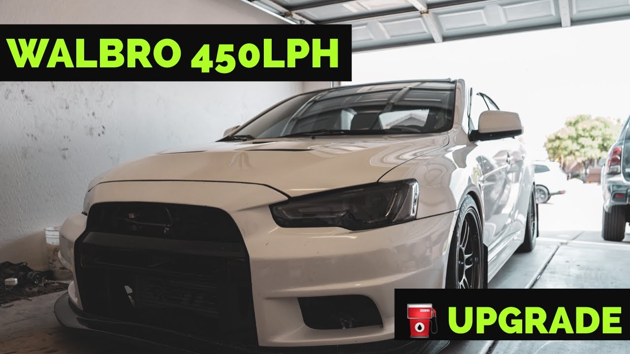 EVO X FUEL PUMP UPGRADE (Walbro 450) :How To