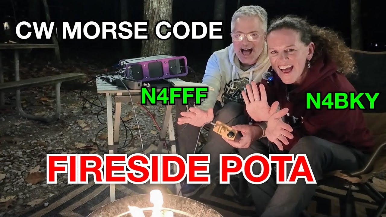 Активация CW POTA в Fireside | Распространение радиоволн и шумовая битва на западном побережье | ...