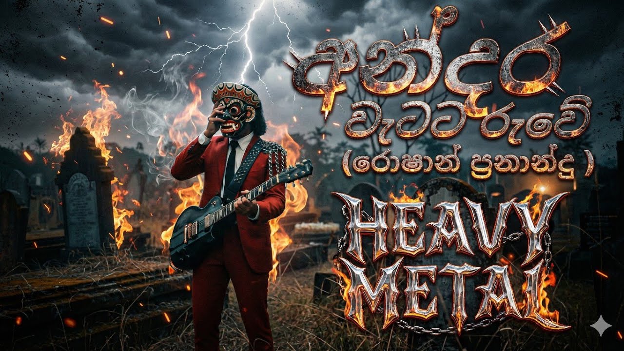Andara watata ruwe | අන්දර වැටට රුවේ | Roshan fernando රොෂාන් ප්‍රනාන්දු  Rock Metal version 