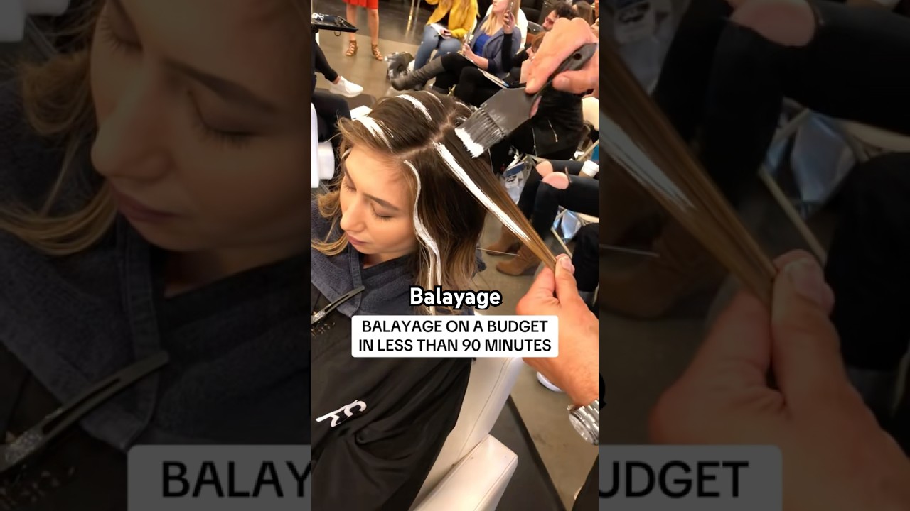 Balayage on a Budget #balayage #hair #youtube #hairshorts #highlights #blonde #haircolor