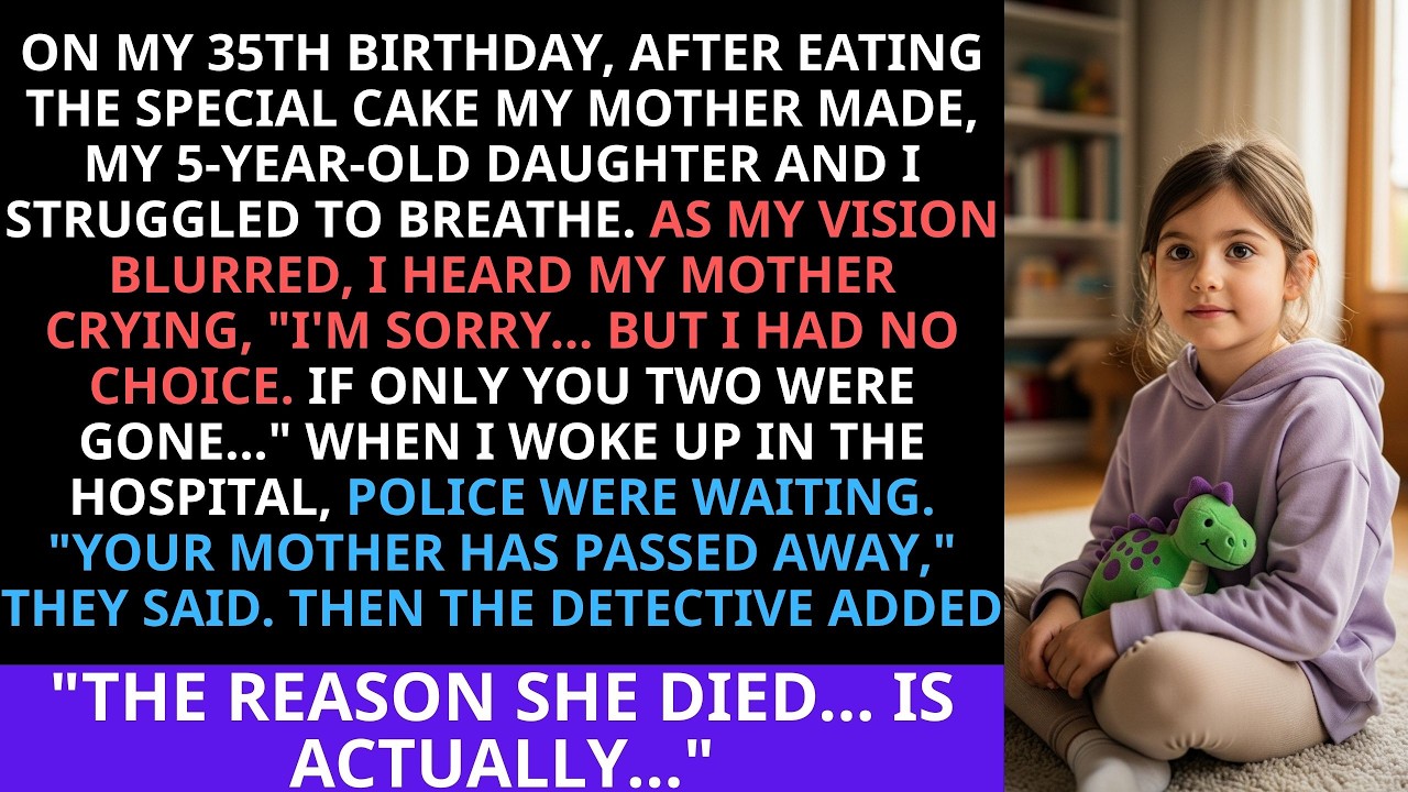 On my 35th birthday, my mother's cake poisoned us... but she died instead.
