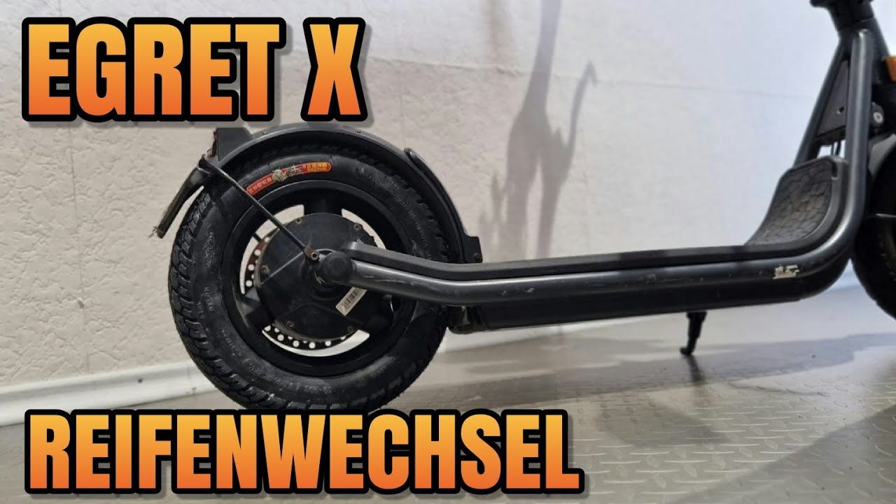 Egret X Reifen und Schlauch wechseln hinten E-Scooter Reparatur