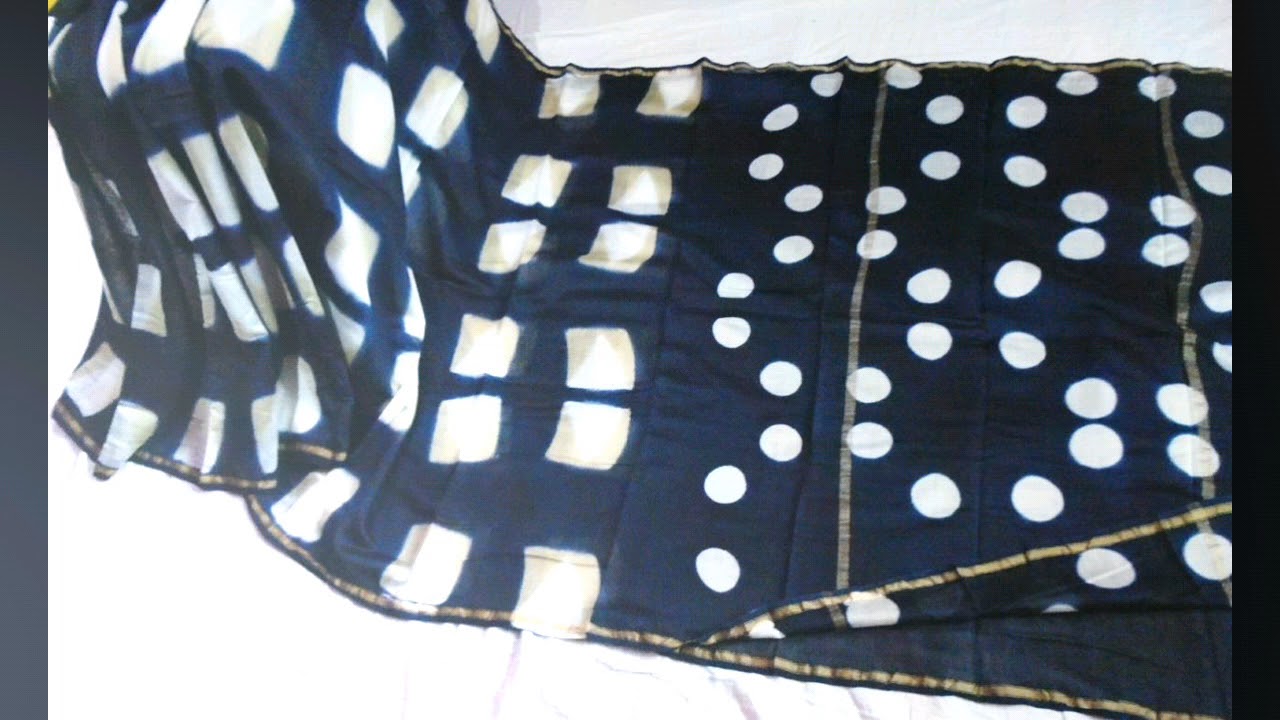 Chanderi silk bagru saree