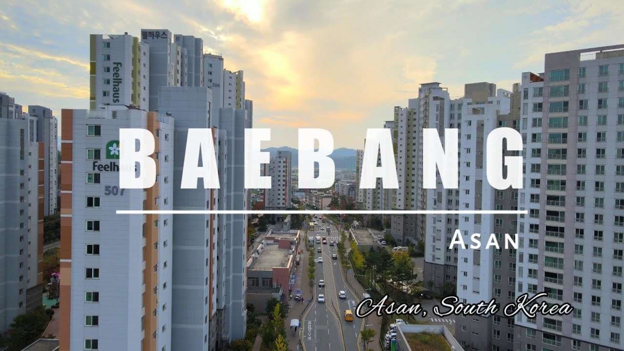 Baebang City, Asan South Korea 🇰🇷 [DRONE View]