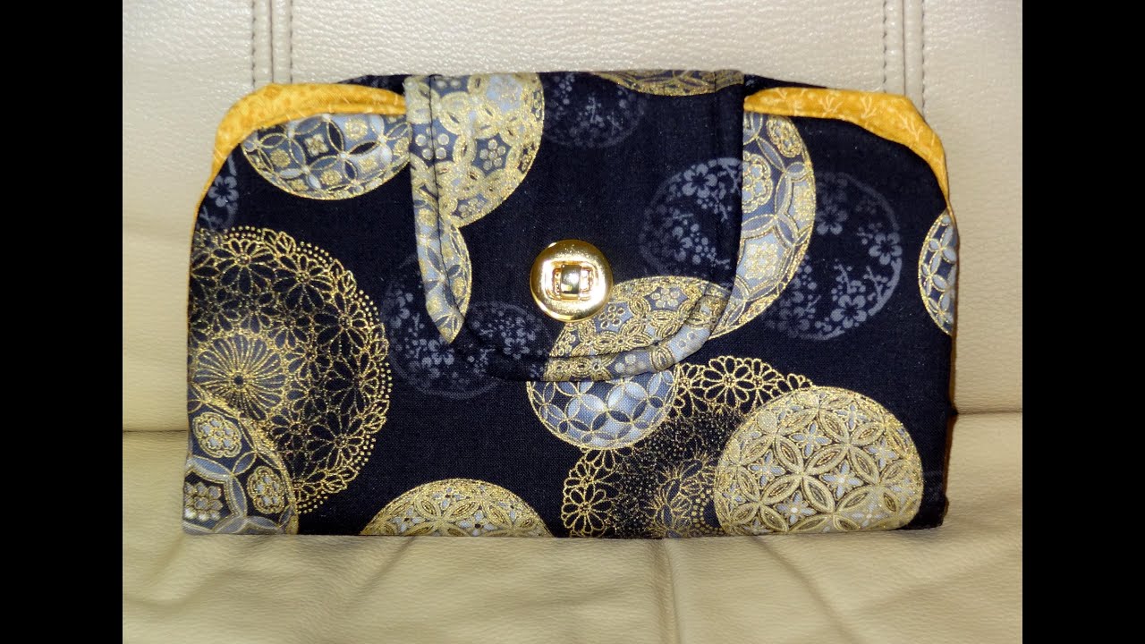 Carteira de tecido Liz. DIY. Fabric clutch. Make a fabric clutch. Fabric clutch video tutorial