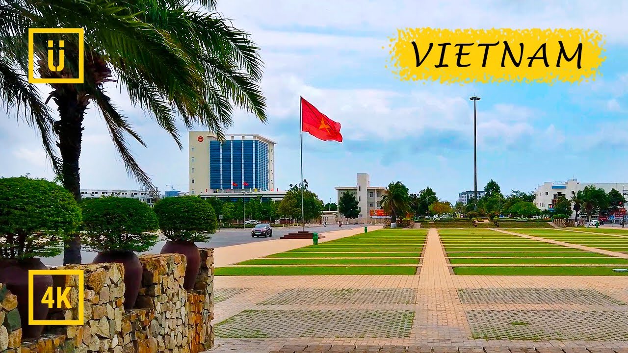 Walking in Vietnam. The capital of  Ninh Thuận Province: Phan Rang–Tháp Chàm city walk. [4K walking]