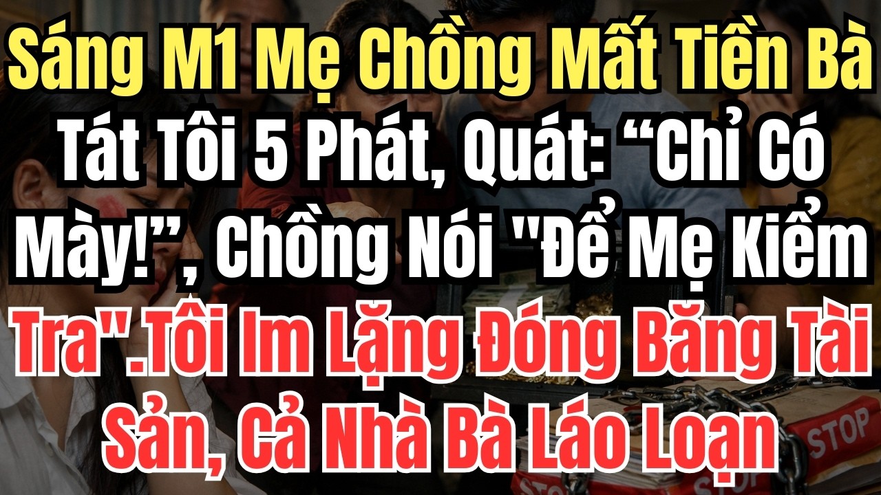 Sáng M1 Mẹ Chồng Mất Tiền Bà Nghi Ngờ Tát Tôi 5 Phát,Quát: “Chỉ Có Mày!”,Chồng Nói 