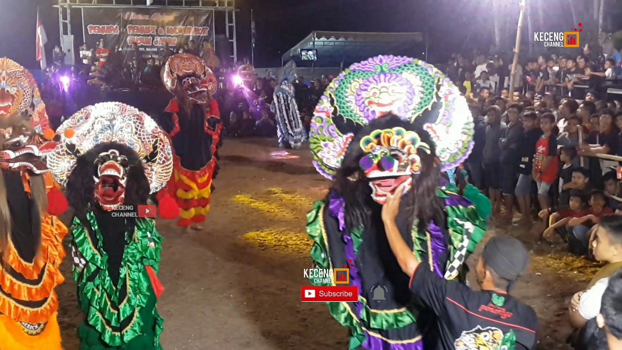 SOLAH BARONGAN LARI KELUAR ARENA JARANAN THEK NOGO PERTOLO LIVE MUNENG BALONG PONOROGO