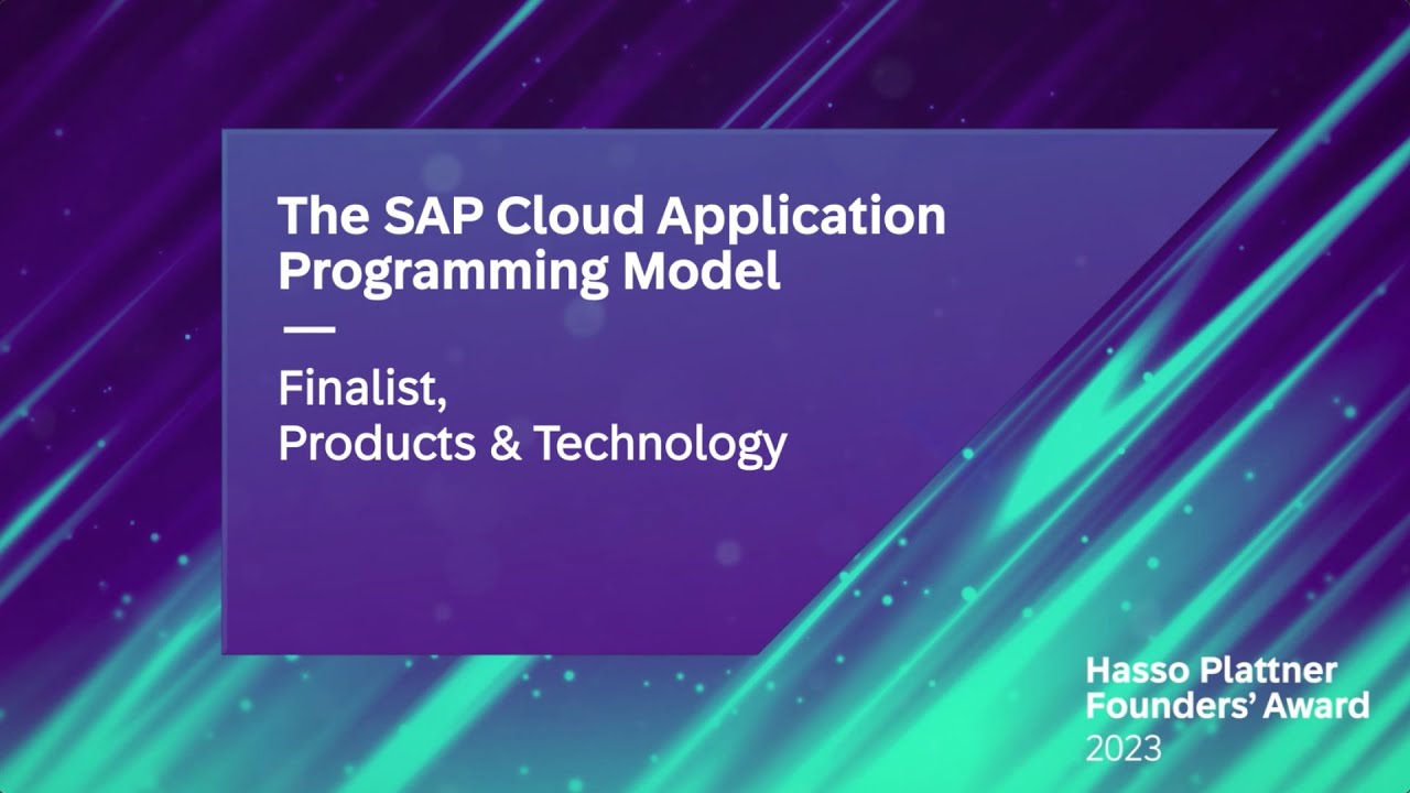 CAP - The SAP Cloud Application Programming Model