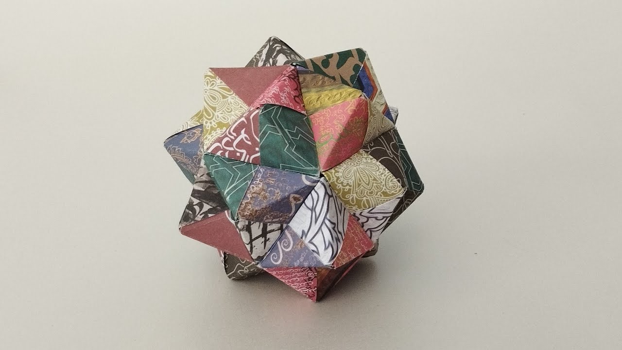 Kusudama Origami Tutorial | 30 unit pieces | DIY