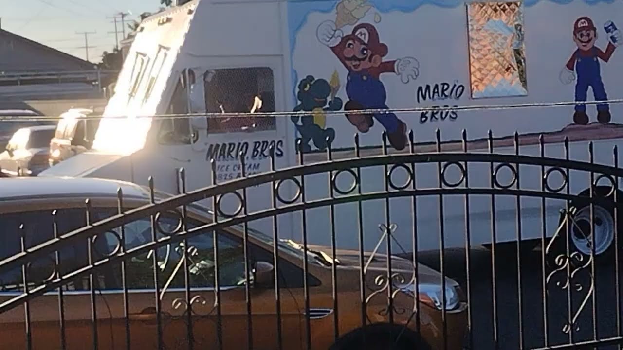 OUR HELLO PICNIC LOCAL WITH DECORATIONS OF SUPER MARIO BROS SOFT SERVE ICE CREAM TRUCK IS BACK AGAIN