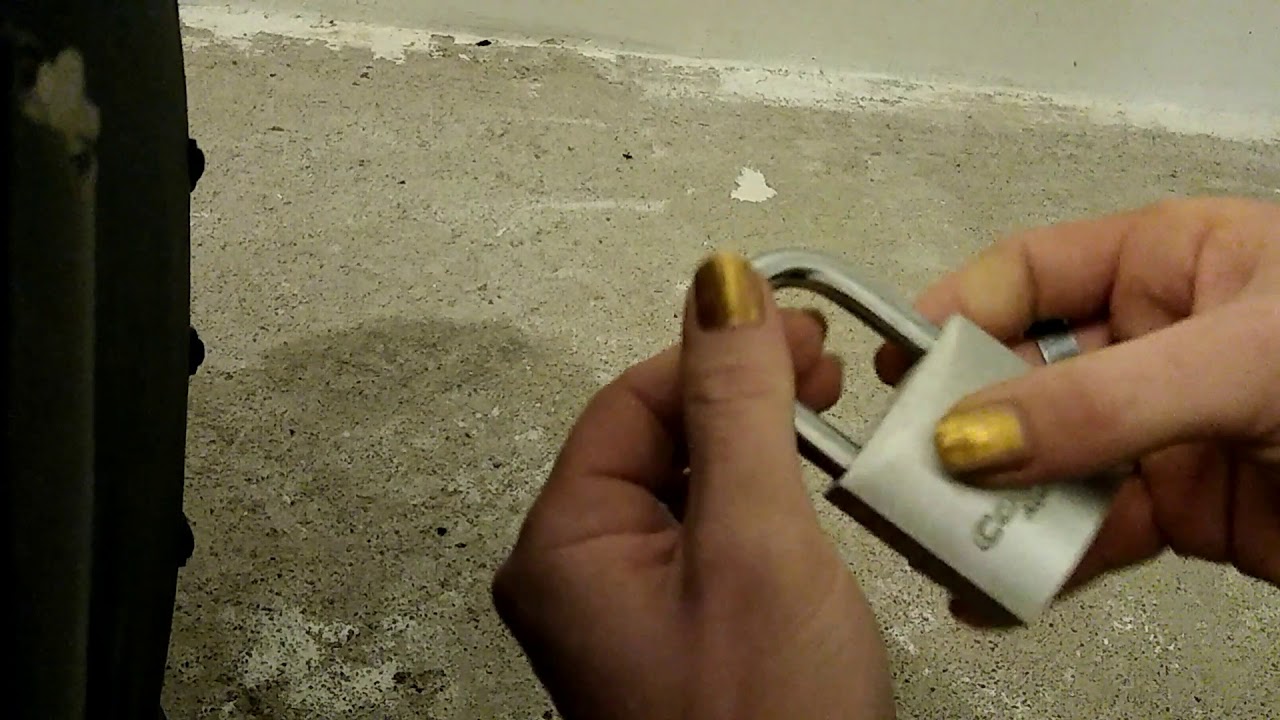 Cocraft Aluminium 50mm padlock picked