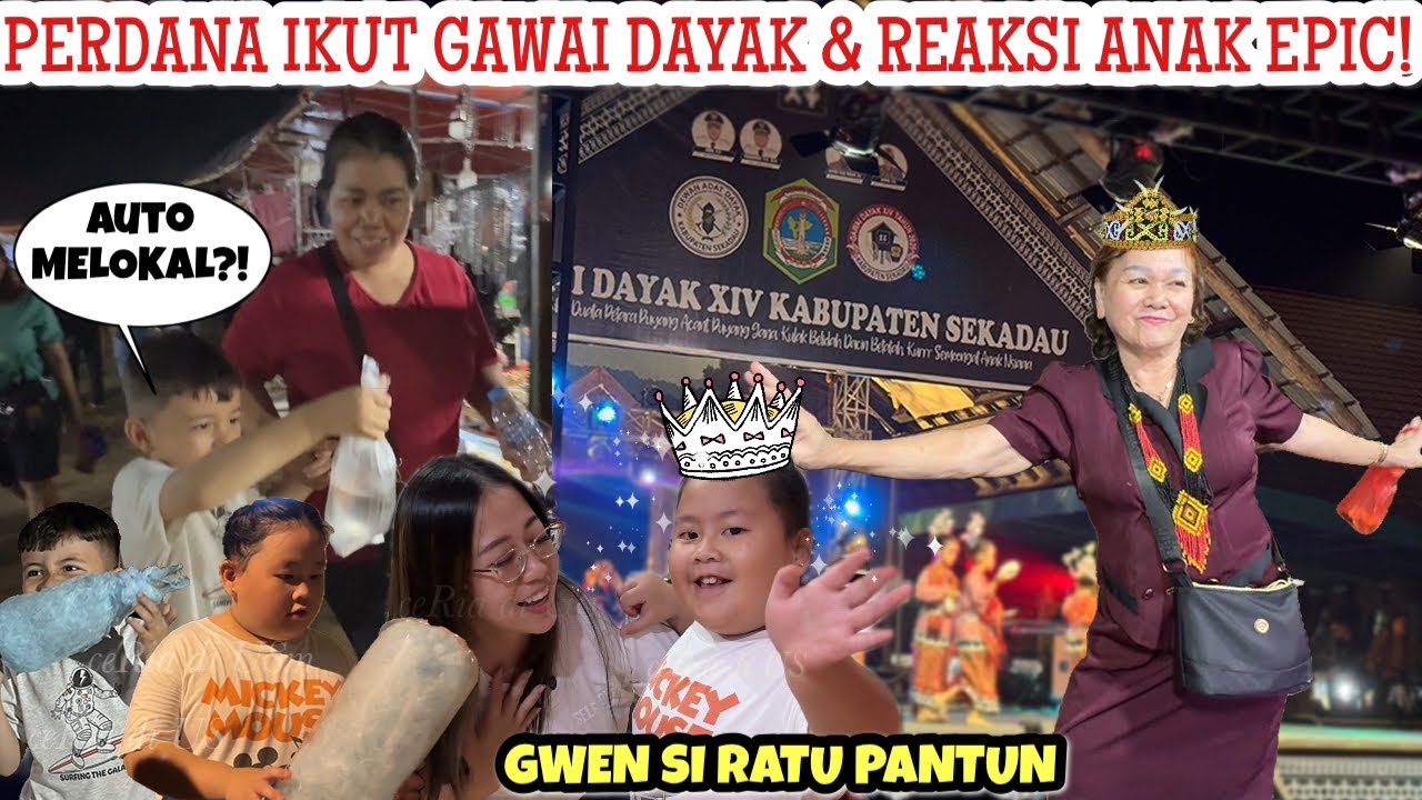 DI AMERIKA MANA ADA BEGINIAN😂KESERUAN IKUT GAWAI DAYAK DI SEKADAU BERSAMA KELUARGA| BUDAYA BORNEO😍