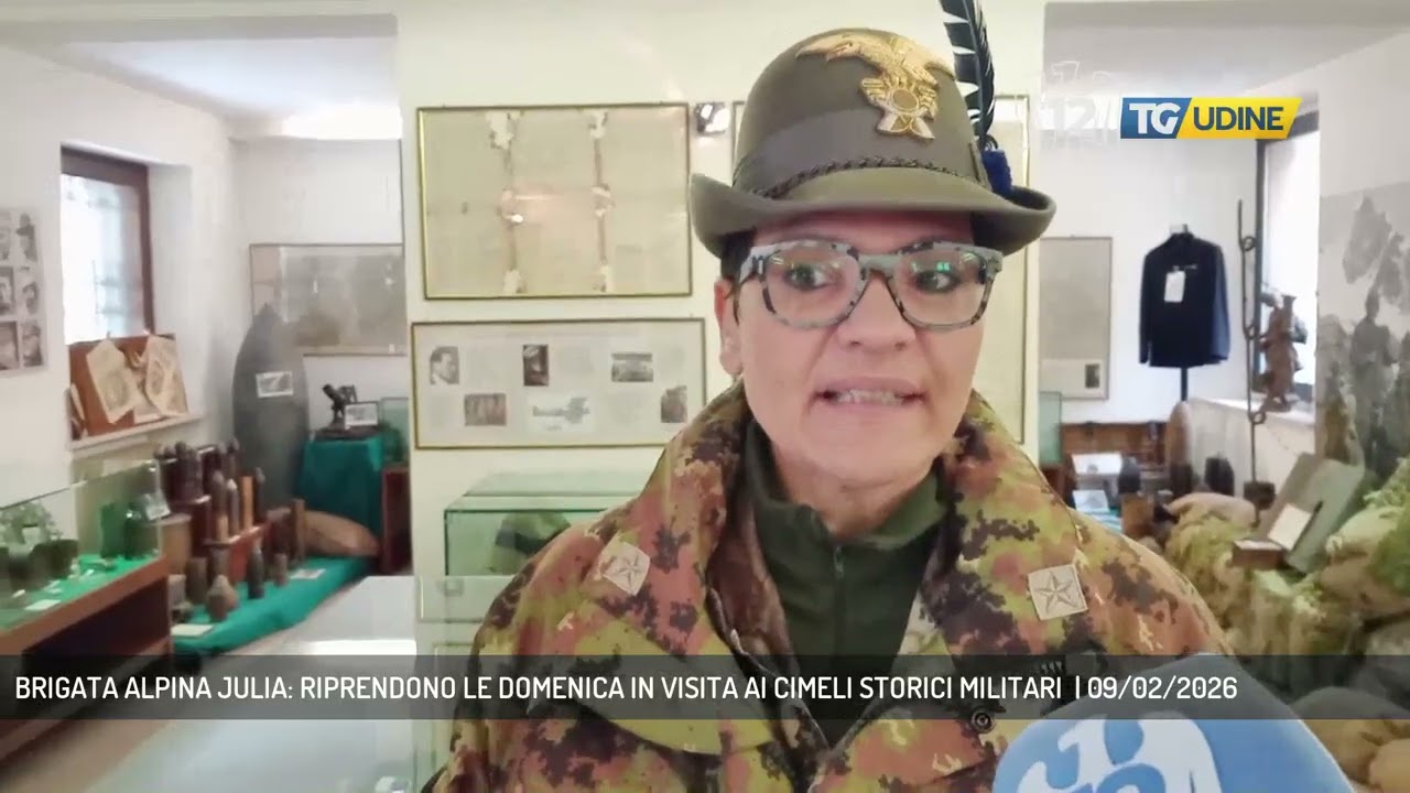 BRIGATA ALPINA JULIA: RIPRENDONO LE DOMENICA IN VISITA AI CIMELI STORICI MILITARI  | 09/02/2026