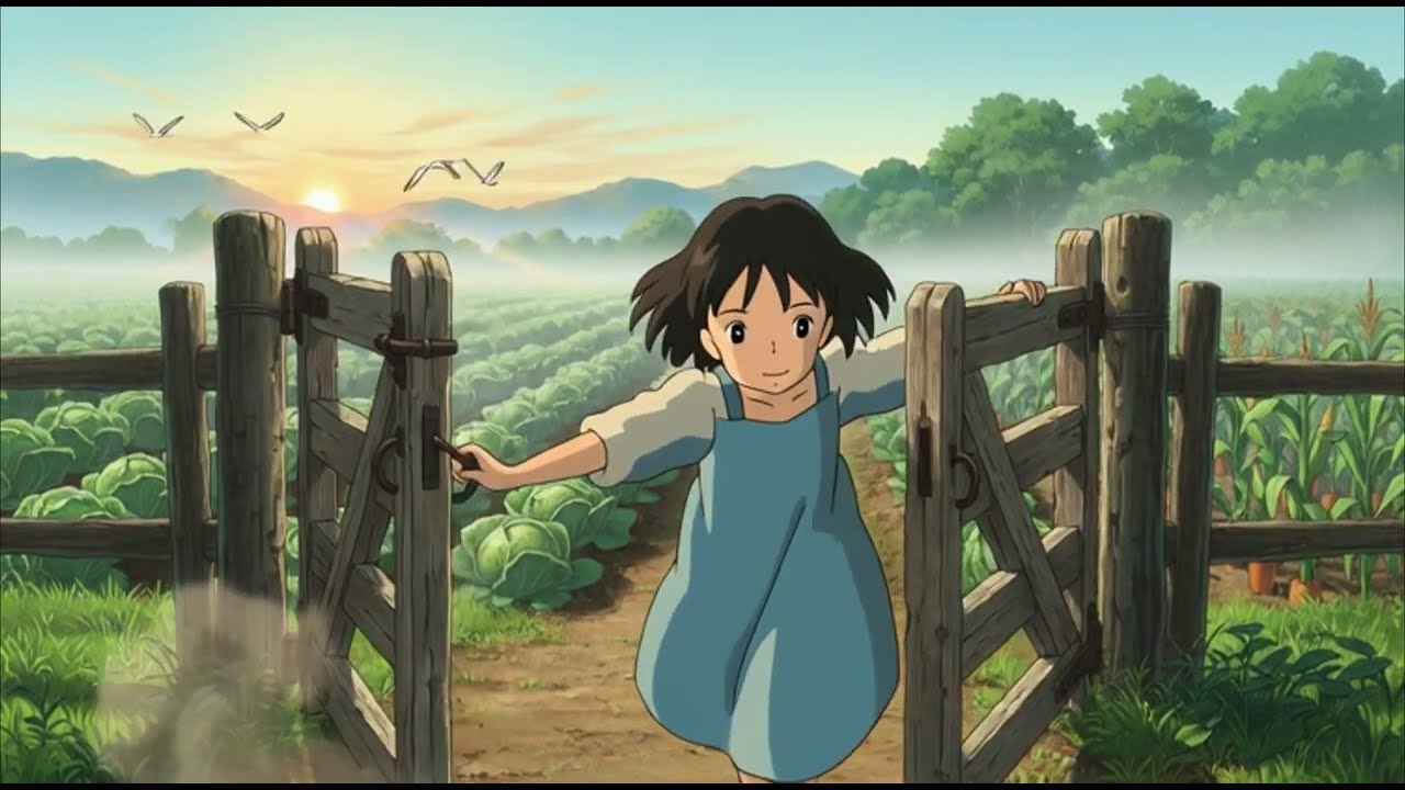 From Harvest to Sunset 🌾✨ | Ghibli Inspired Countryside ASMR (No Music, Pure Nature Sounds)