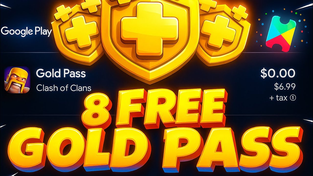 ⭐How to Get FREE Gold Pass in Clash of Clans ⚔️🏰Full Detail Vedio | (100% Real)-No clickbait #coc