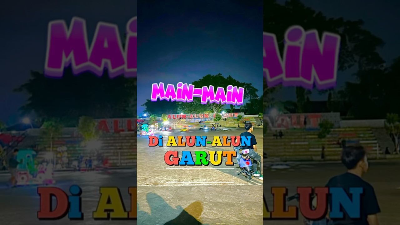 Pamirsa di Alun-Alun Garut ada banyak permainan,jajanan enak, binatang dikasih makan, anak2 mewarnai