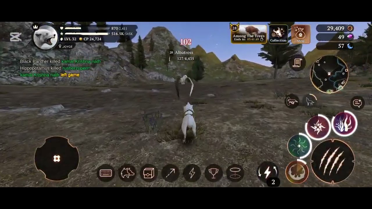 Reach lvl 33 in The Wolf
