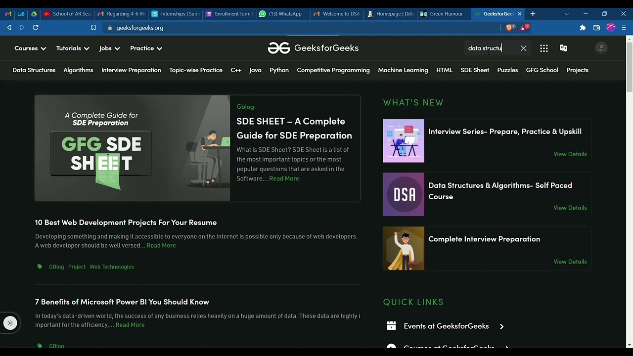 🤑 Big Discount | GFG DSA Self Paced Course