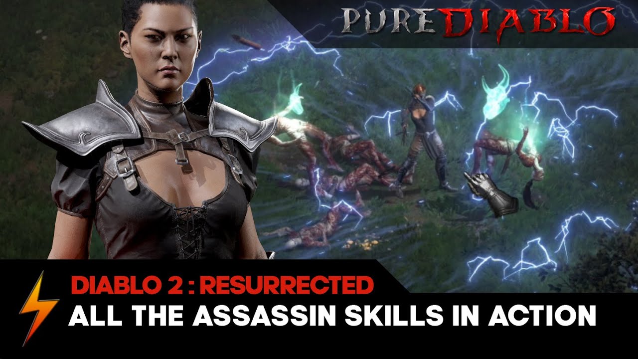 All Diablo 2 Resurrected Assassin Skills in Action