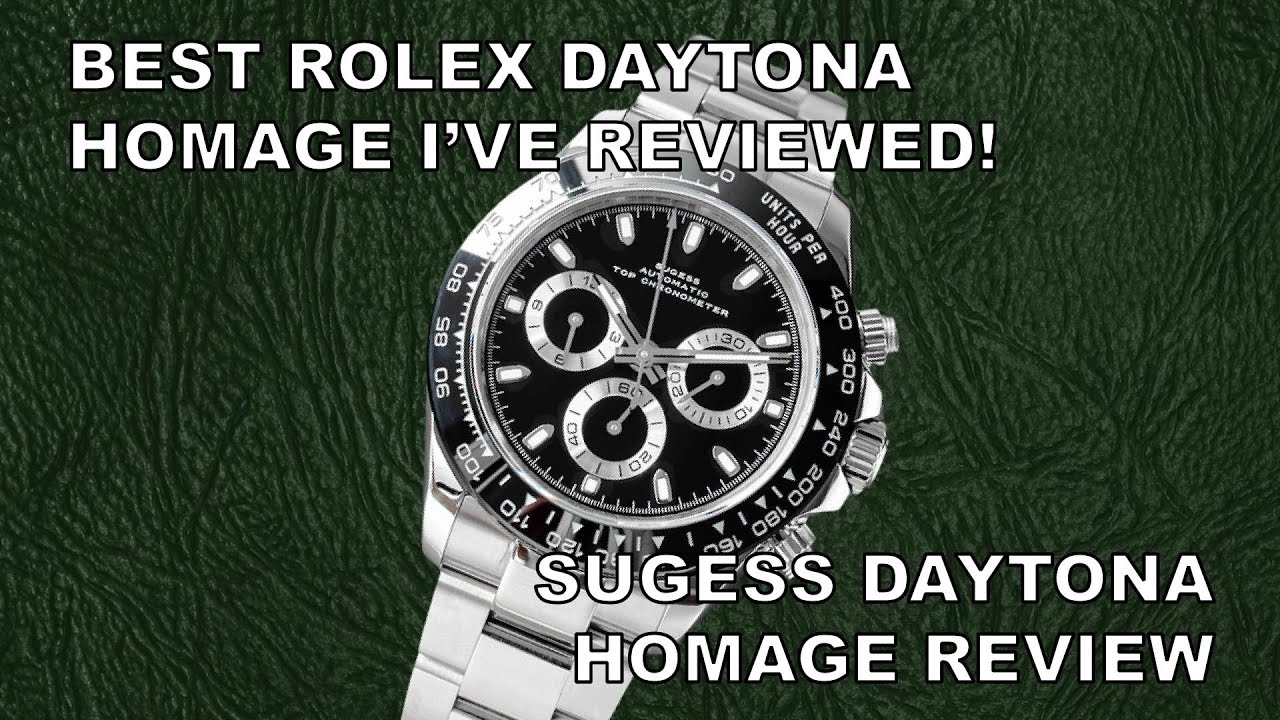 The Best Rolex Daytona Homage I've Reviewed! - Sugess Daytona Homage Review