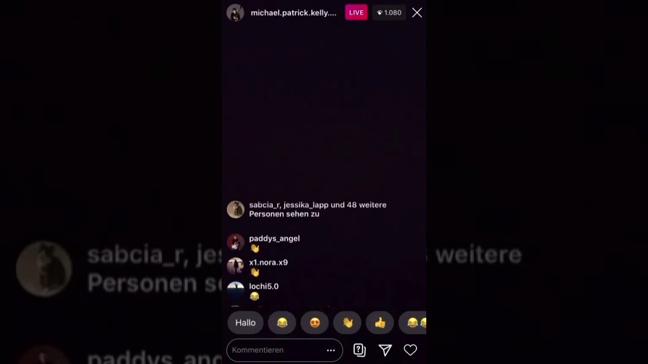 Paddy war nachts um 0 uhr auf instagram live ( Michael Patrick Kelly) ❤😍 18.01.2021