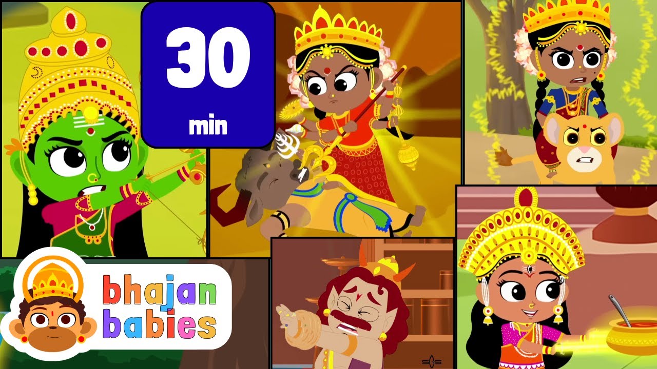 A Half-Hour of Divine Power! Goddesses Unite in This Epic Compilation | Bhajan Babies | Navarathri