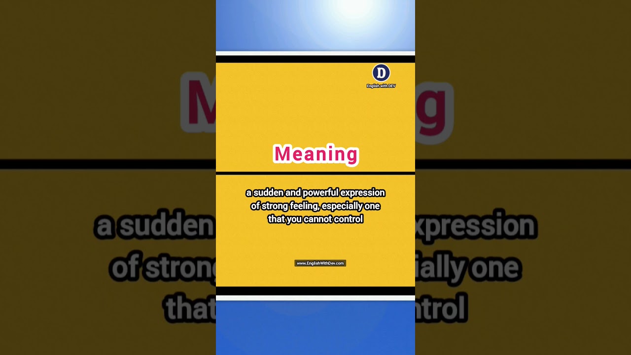 Paroxysm Meaning & Example Sentence
